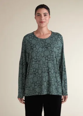 Cut Loose Ring Jacquard Boxy Top